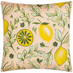 Floral Orange Cushions - Citronello Printed Outdoor Cushion Cover Peach furn.