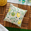 Floral Orange Cushions - Citronello Printed Outdoor Cushion Cover Peach furn.