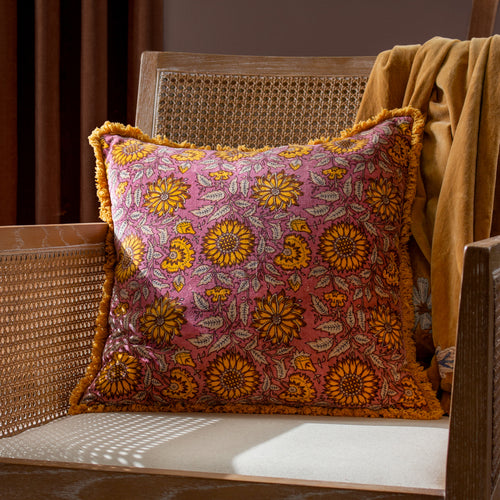 Paoletti Clarendon Cushion Cover in Plum