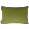 Floral Green Cushions - Claudia Printed Piped Feather Filled Cushion Green Voyage Maison