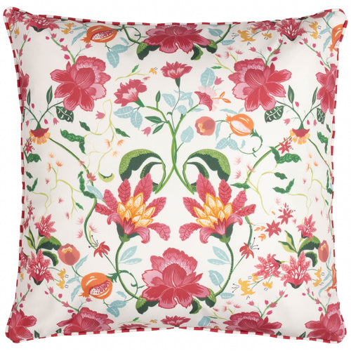 Floral Red Cushions - Claudia Floral Outdoor Cushion Cover Candy Red Wylder Nature