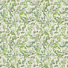 Floral Green Fabric - Claudia Printed Cotton Fabric (By The Metre) Cream Voyage Maison