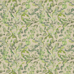 Floral Green Fabric - Claudia Printed Cotton Fabric (By The Metre) Sand Voyage Maison