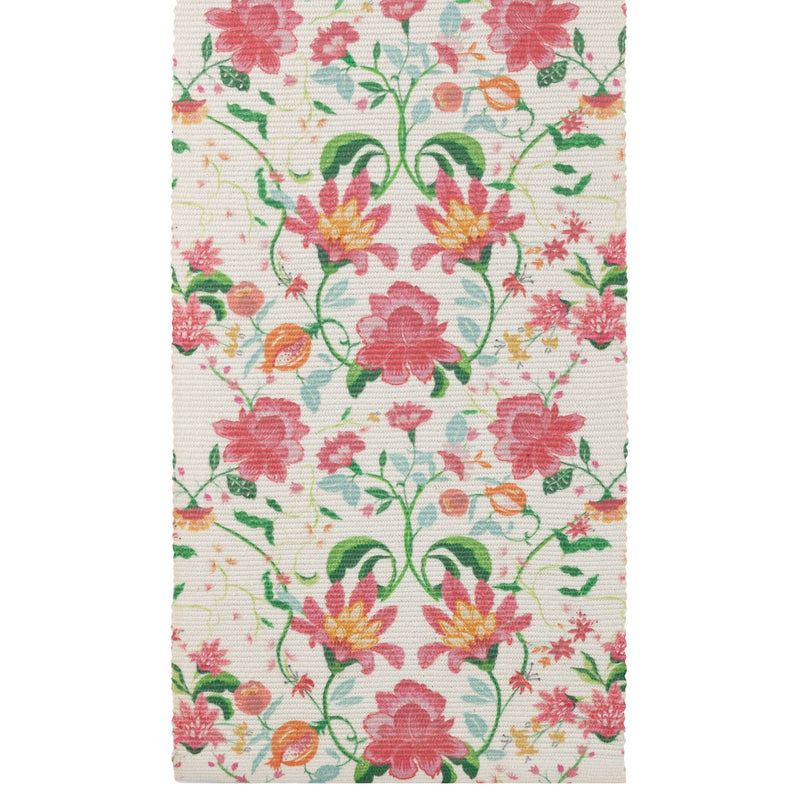 Floral Red Kitchen - Claudia Indoor/Outdoor Table Runner Candy Red Wylder Nature