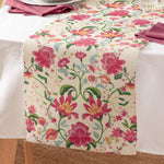 Floral Red Kitchen - Claudia Indoor/Outdoor Table Runner Candy Red Wylder Nature