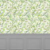 Floral Green Wallpaper - Claudia  1.4m Wide Width Wallpaper (By The Metre) Cream Voyage Maison