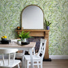 Floral Green Wallpaper - Claudia  1.4m Wide Width Wallpaper (By The Metre) Sage Voyage Maison