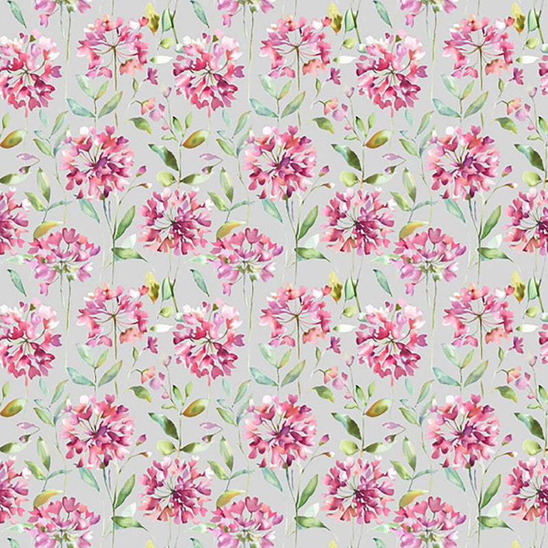 Voyage Maison Clovelly Printed Cotton Fabric in Stone