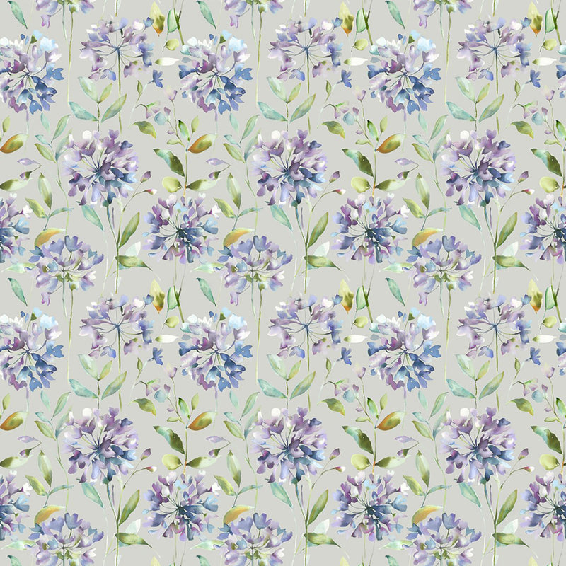 Voyage Maison Clovelly Printed Cotton Fabric in Violet