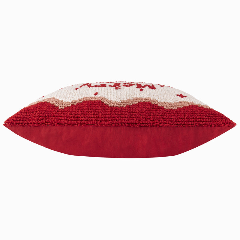  Cushions - Candy Merry Christmas  Cushion Cover Red/White Furn