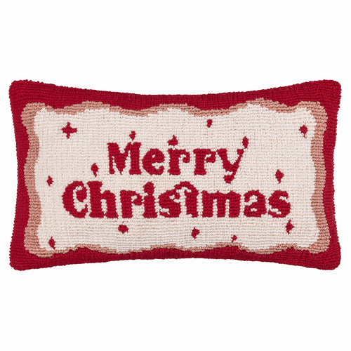  Cushions - Candy Merry Christmas  Cushion Cover Red/White Furn