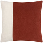 Plain Red Cushions - Coba Washed Velvet Cushion Cover Brick furn.