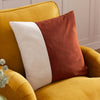 Plain Red Cushions - Coba Washed Velvet Cushion Cover Brick furn.