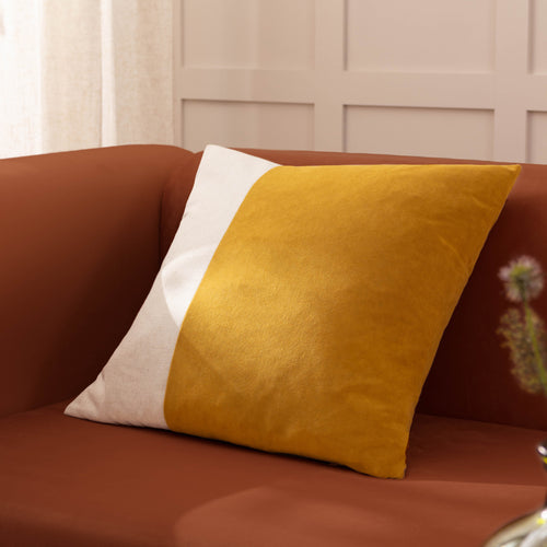 Plain Gold Cushions - Coba Washed Velvet Cushion Cover Gold furn.