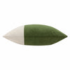 Plain Green Cushions - Coba Washed Velvet Cushion Cover Olive furn.