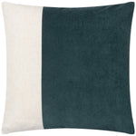 Plain Blue Cushions - Coba Washed Velvet Cushion Cover Slate Blue furn.