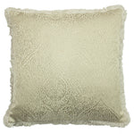  Cream Cushions - Coco Jacquard Fringed Cushion Cover Ivory Paoletti