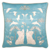 furn. Colony Palm Botanical Cushion Cover in Blue