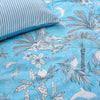 Colony Palm Botanical Duvet Cover Set Pool Blue