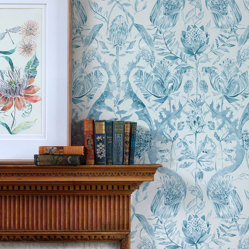 Voyage Maison Colscott 1.4m Wide Width Wallpaper in Teal