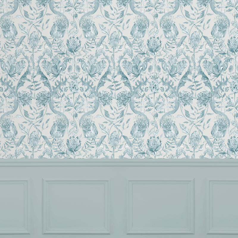 Voyage Maison Colscott 1.4m Wide Width Wallpaper in Teal