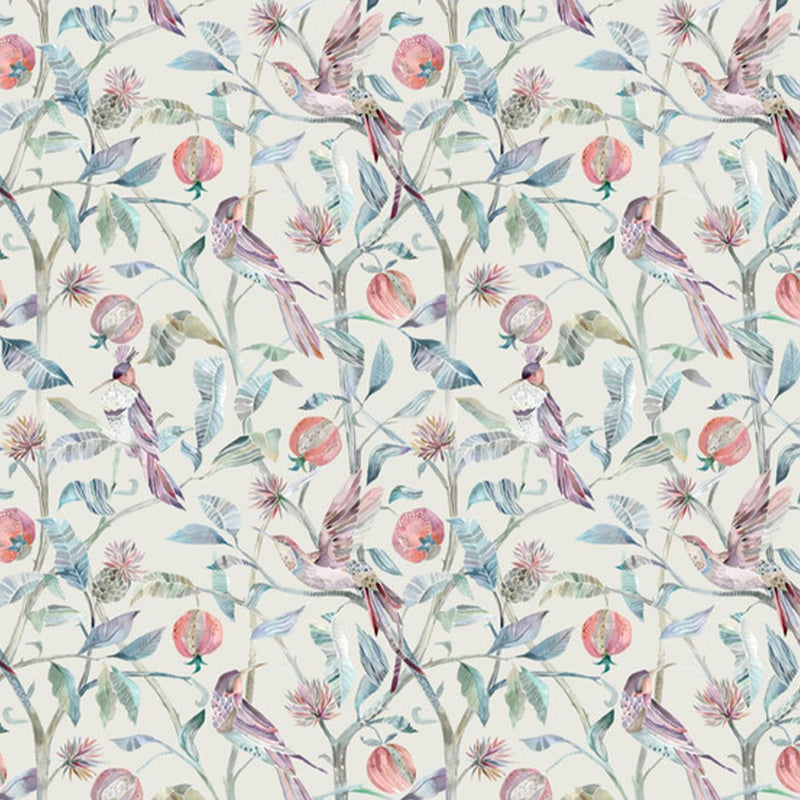 Voyage Maison Colyford Printed Cotton Fabric in Loganberry