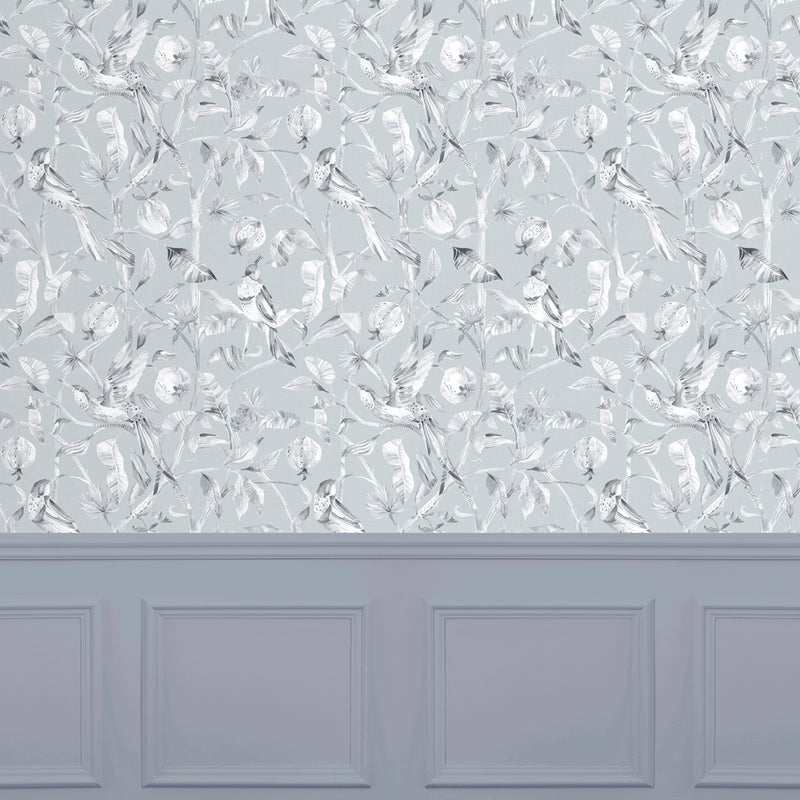 Voyage Maison Colyford 1.4m Wide Width Wallpaper in Duck Egg