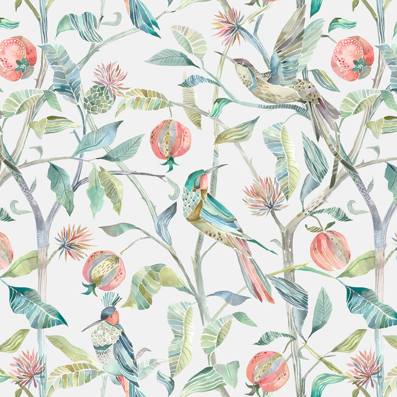 Colyford Wallpaper Sample Pomegranate