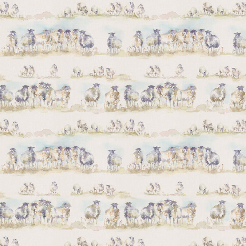 Voyage Maison Comeby Printed Linen Fabric in Natural