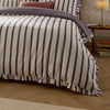 Striped Brown Bedding - Connie Striped Ruffle Duvet Cover Set Chocolate Wylder Nature