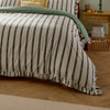 Striped Green Bedding - Connie Striped Ruffle Duvet Cover Set Moss Wylder Nature