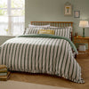 Striped Green Bedding - Connie Striped Ruffle Duvet Cover Set Moss Wylder Nature