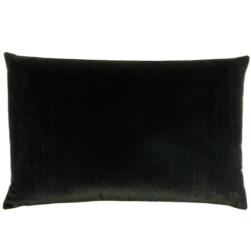 furn. Contra Velvet Cushion Cover in Black