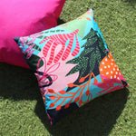 furn. Coralina Outdoor Cushion Cover in Aqua/Pink