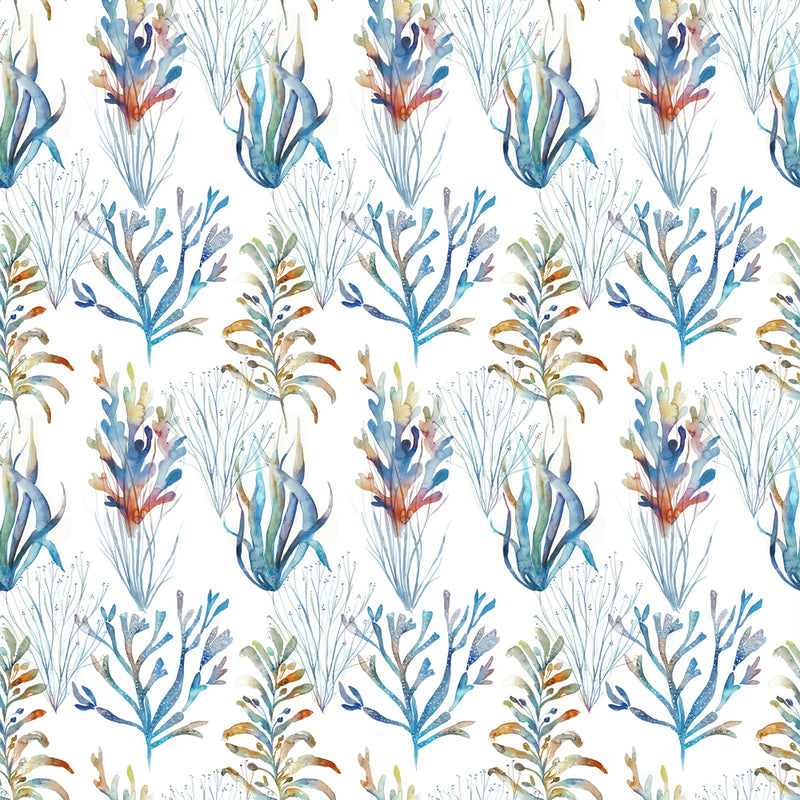 Coral Reef Wallpaper Sample Cobalt