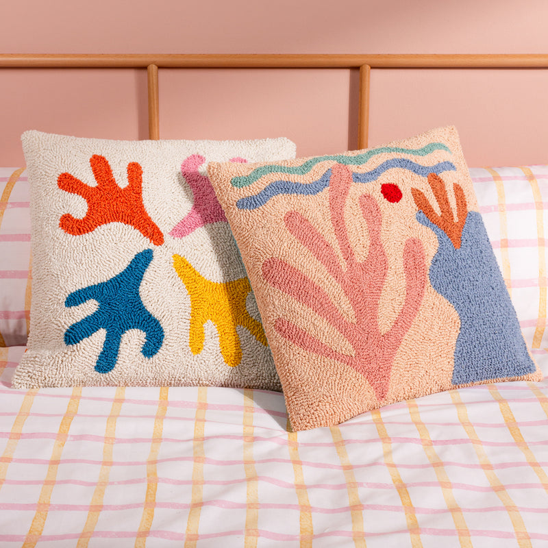 heya home Corals Knitted Cushion Cover in Just Peachy