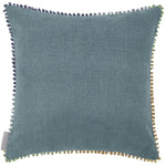 Floral Blue Cushions - Coressa Printed Feather Filled Cushion Glacier Voyage Maison