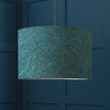 Floral Blue Lighting - Coressa Eva Printed Lamp Shade Teal Voyage Maison