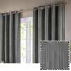 Corinthian Velvet Eyelet Curtains Grey