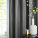 Corinthian Velvet Eyelet Curtains Grey