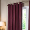 Plain Red Curtains - Corinthian Velvet Eyelet Curtains Merlot Paoletti