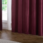 Plain Red Curtains - Corinthian Velvet Eyelet Curtains Merlot Paoletti