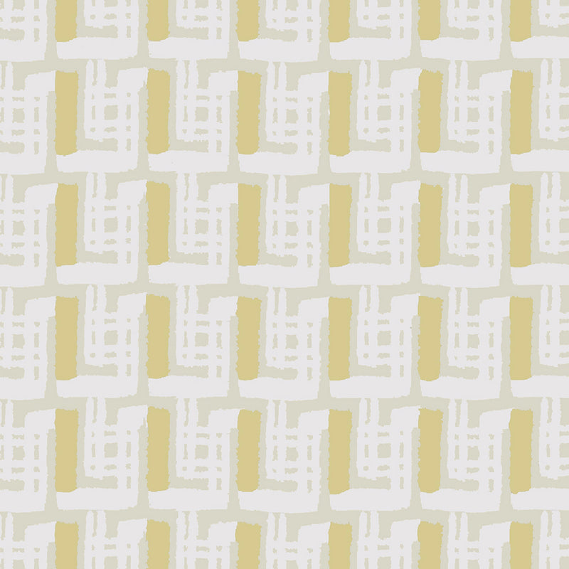 Voyage Maison Cortes 1.4m Wide Width Wallpaper in Mustard