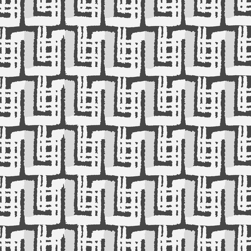 Voyage Maison Cortes 1.4m Wide Width Wallpaper in Noir