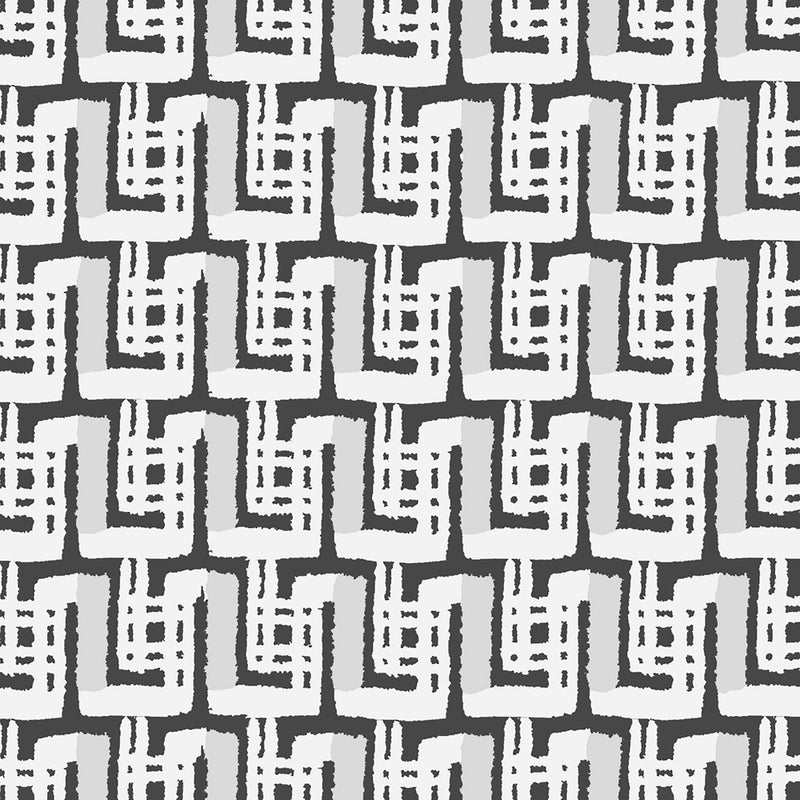 Voyage Maison Cortes 1.4m Wide Width Wallpaper in Noir