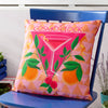 Abstract Pink Cushions - Cosmo O' Clock Outdoor Cushion Cover Pink furn.