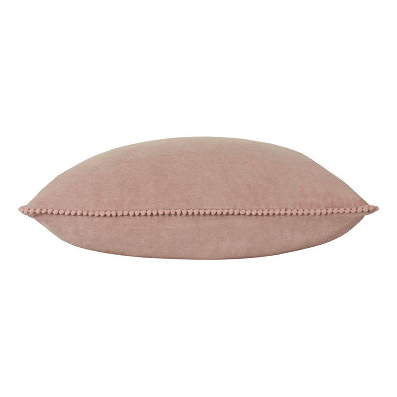 furn. Cosmo Rectangular Velvet Cushion Cover in Blush