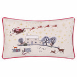  Cushions - Cotswold Christmas  Cushion Cover Cream/Burgundy Furn