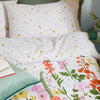 Floral Yellow Bedding - Cottage Garden Reversible Printed Duvet Cover Set Multicolour Furn