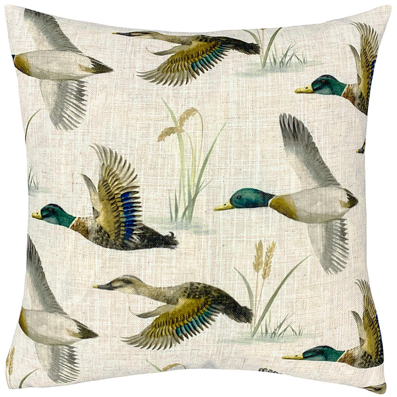 Evans Lichfield Country Duck Pond Cushion Cover in Seafoam